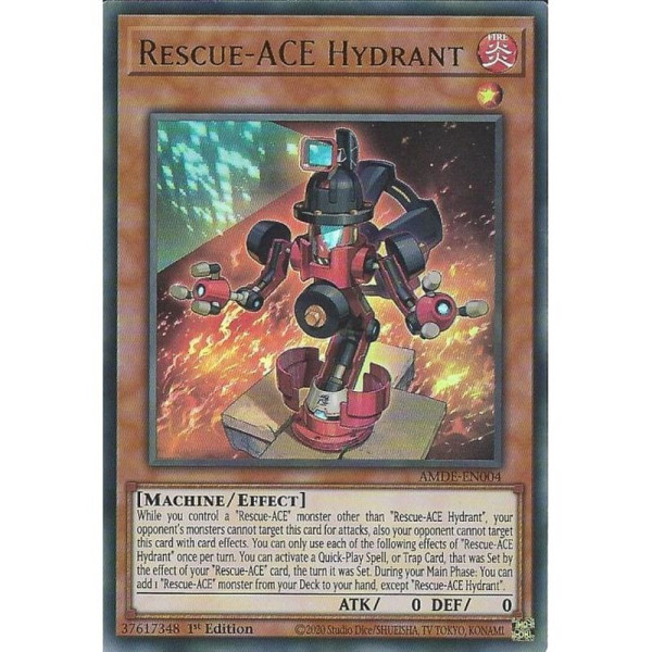 Yu-Gi-Oh TCG AMDE-EN004 UR Rescue-ACE Hydrant Amazing Defenders
