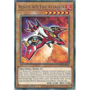 Yu-Gi-Oh TCG AMDE-EN005 R Rescue-ACE Fire Attacker Amazing Defenders