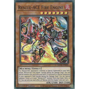 Yu-Gi-Oh TCG AMDE-EN006 SR Rescue-ACE Fire Engine Amazing Defenders