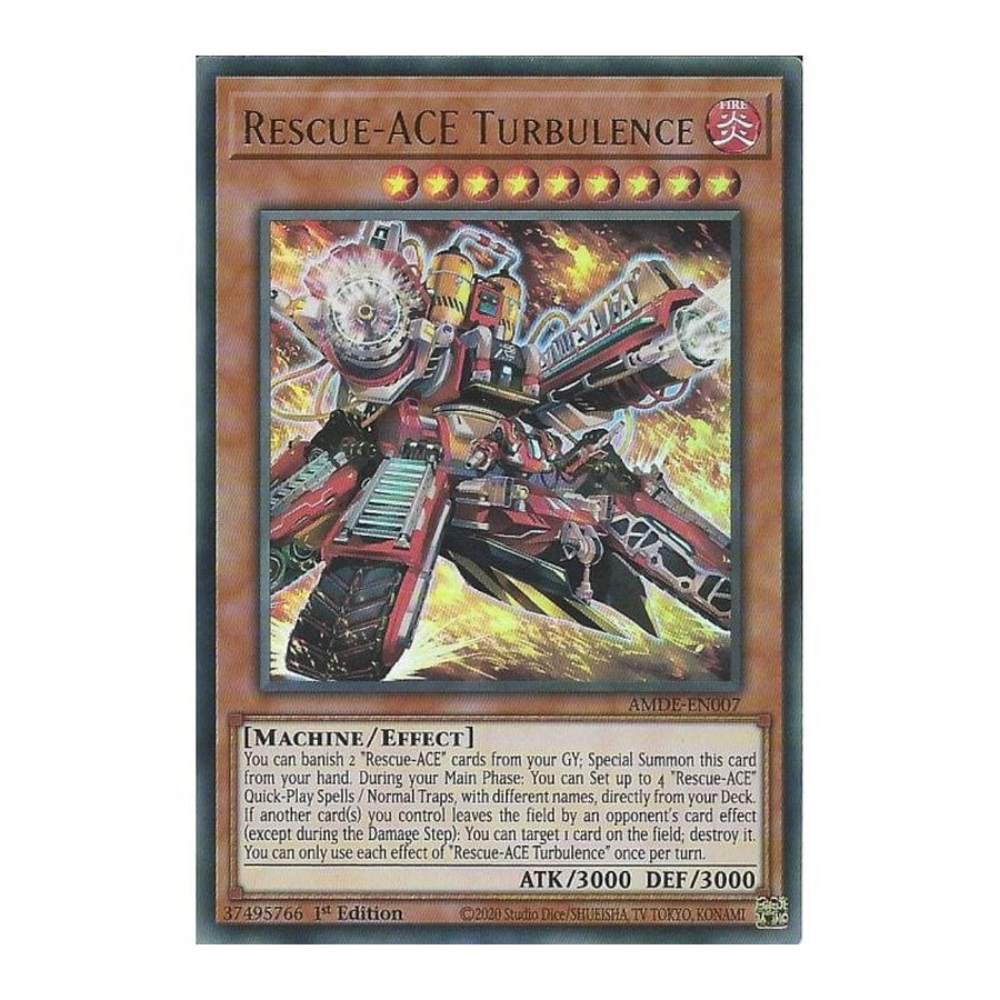 Yu-Gi-Oh TCG AMDE-EN007 UR Rescue-ACE Turbulence Amazing Defenders