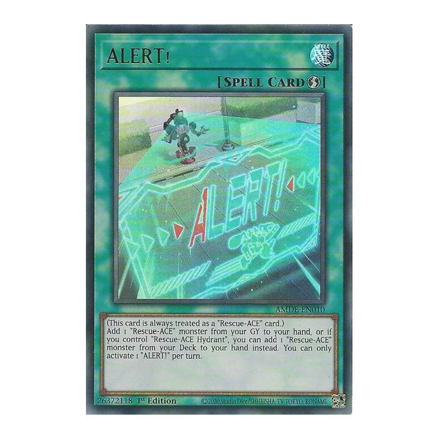 Yu-Gi-Oh TCG AMDE-EN010 UR ALERT! Amazing Defenders