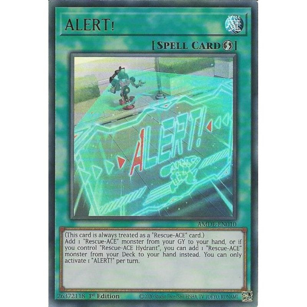 Yu-Gi-Oh TCG AMDE-EN010 UR ALERT! Amazing Defenders
