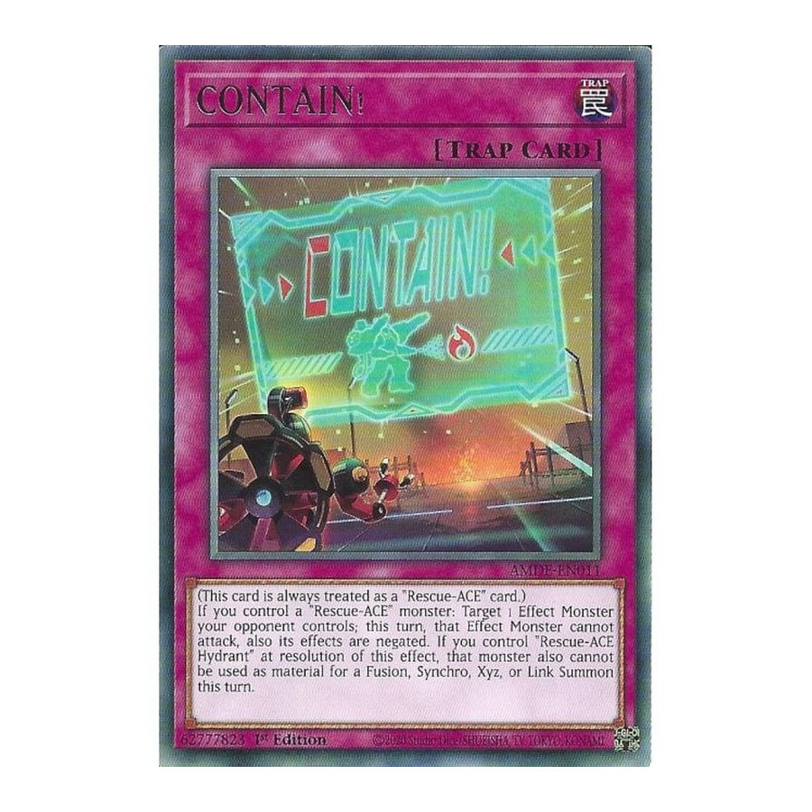 Yu-Gi-Oh TCG AMDE-EN011 R CONTAIN! Amazing Defenders