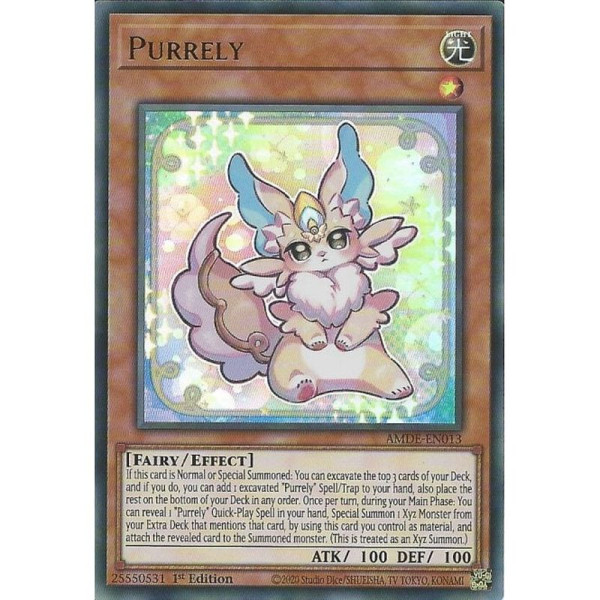 Yu-Gi-Oh TCG AMDE-EN013 UR Purrely Amazing Defenders