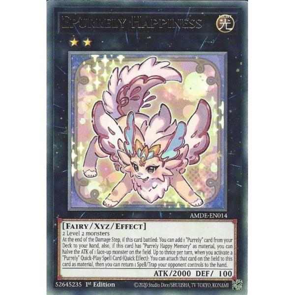 Yu-Gi-Oh TCG AMDE-EN014 R Epurrely Happiness Amazing Defenders