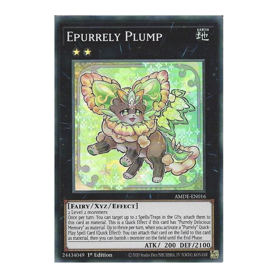 Yu-Gi-Oh TCG AMDE-EN016 SR Epurrely Plump Amazing Defenders