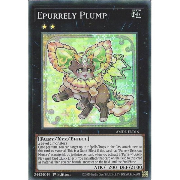 Yu-Gi-Oh TCG AMDE-EN016 SR Epurrely Plump Amazing Defenders