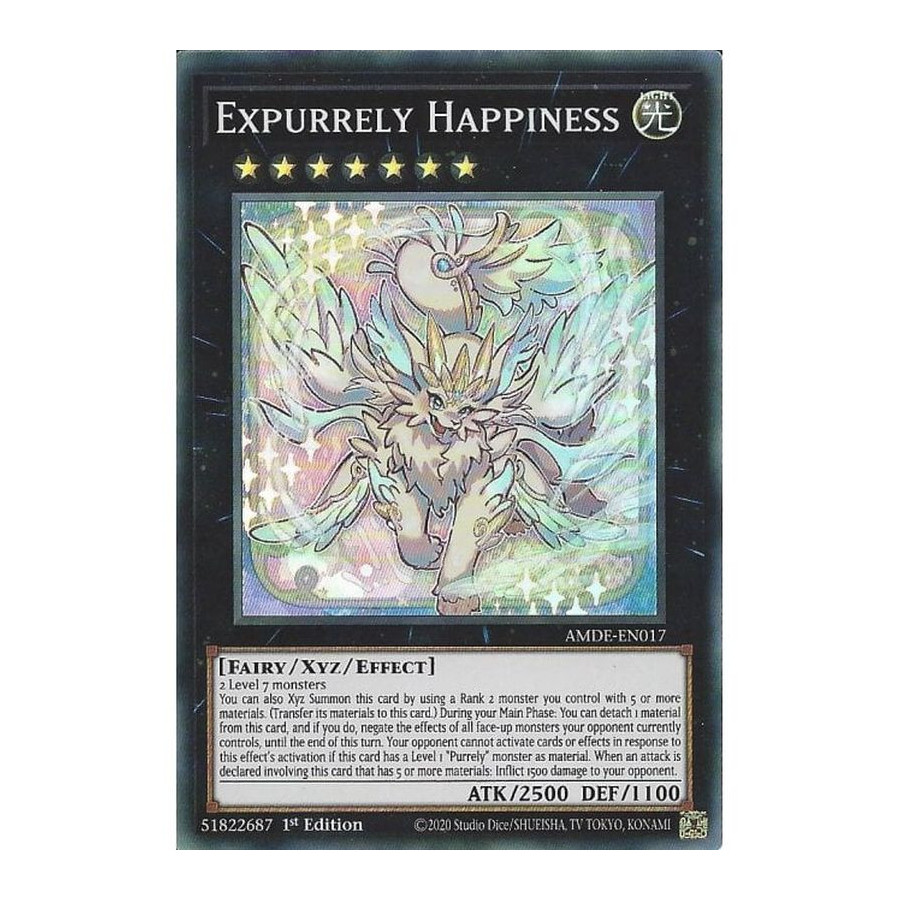Yu-Gi-Oh TCG AMDE-EN017 SR Expurrely Happiness Amazing Defenders