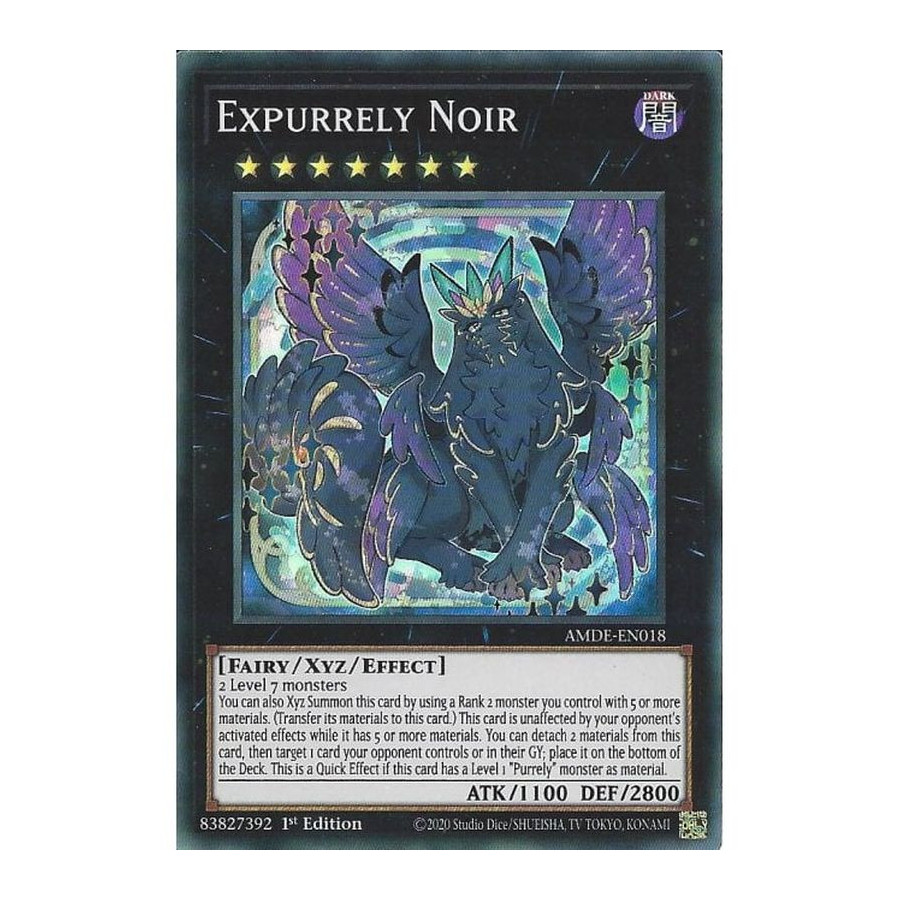 Yu-Gi-Oh TCG AMDE-EN018 SR Expurrely Noir Amazing Defenders