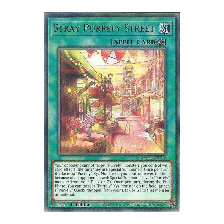 Yu-Gi-Oh TCG AMDE-EN019 R Stray Purrely Street Amazing Defenders