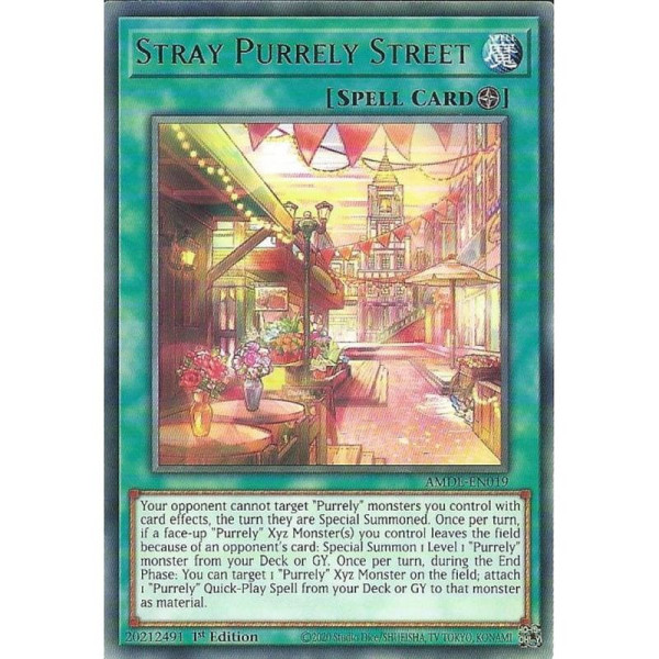 Yu-Gi-Oh TCG AMDE-EN019 R Stray Purrely Street Amazing Defenders