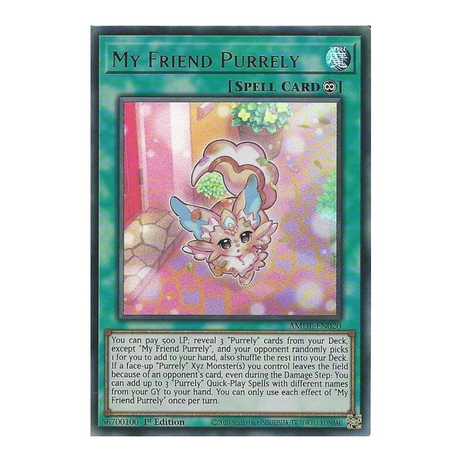 Yu-Gi-Oh TCG AMDE-EN020 UR My Friend Purrely Amazing Defenders