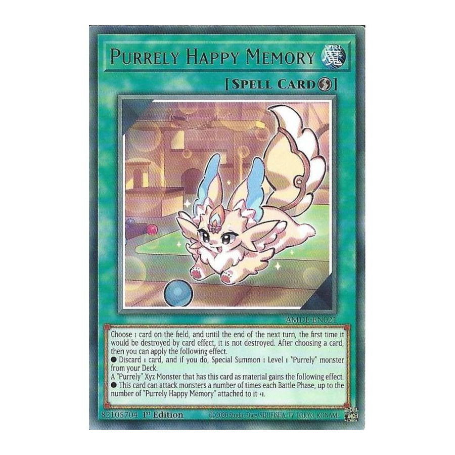 Yu-Gi-Oh TCG AMDE-EN021 R Purrely Happy Memory Amazing Defenders