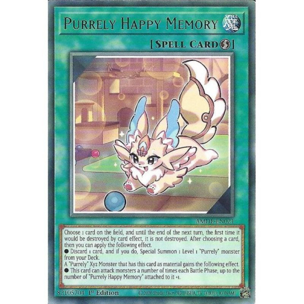 Yu-Gi-Oh TCG AMDE-EN021 R Purrely Happy Memory Amazing Defenders