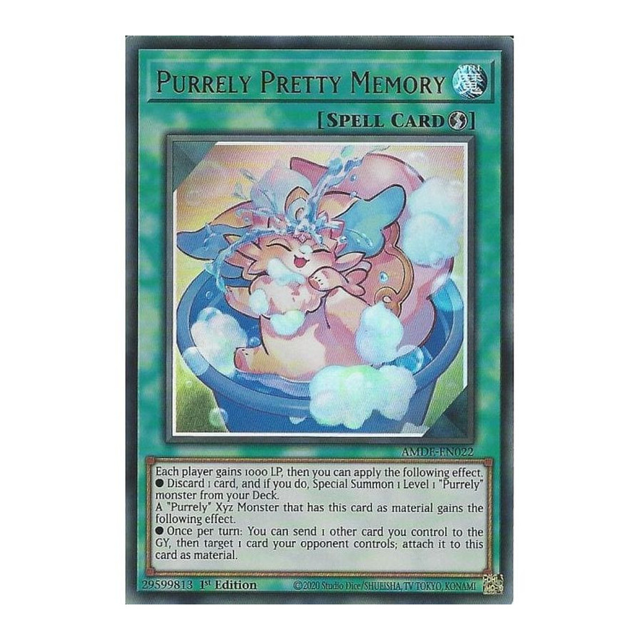 Yu-Gi-Oh TCG AMDE-EN022 UR Purrely Pretty Memory Amazing Defenders