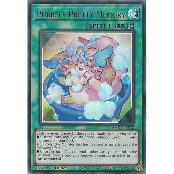 Yu-Gi-Oh TCG AMDE-EN022 UR Purrely Pretty Memory Amazing Defenders
