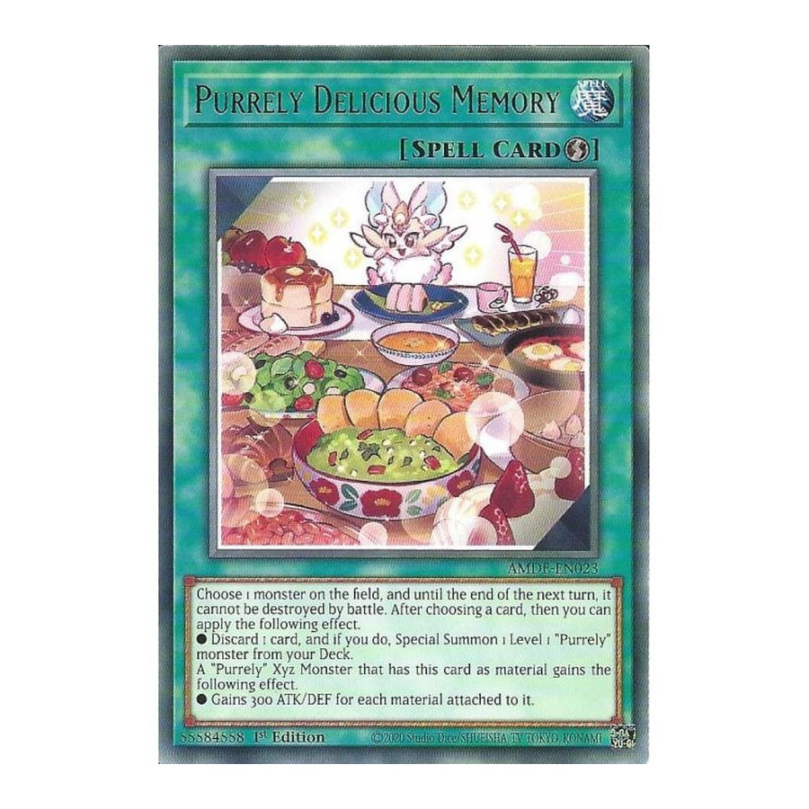 Yu-Gi-Oh TCG AMDE-EN023 R Purrely Delicious Memory Amazing Defenders