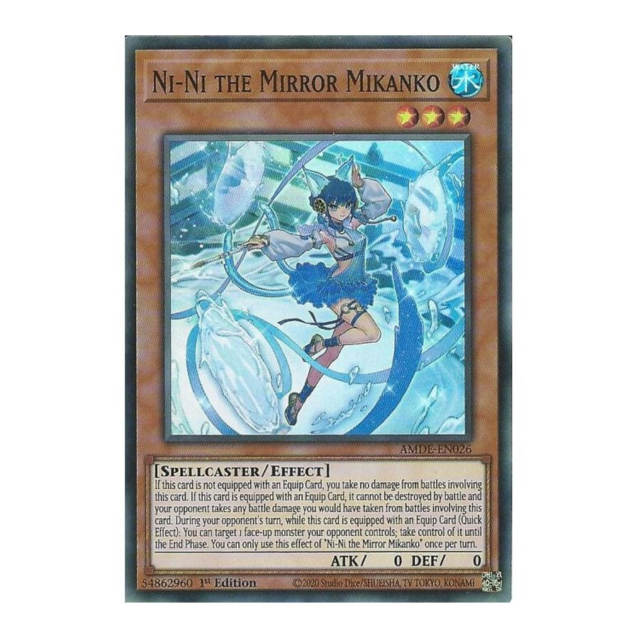 Yu-Gi-Oh TCG AMDE-EN026 SR Ni-Ni the Mirror Mikanko Amazing Defenders