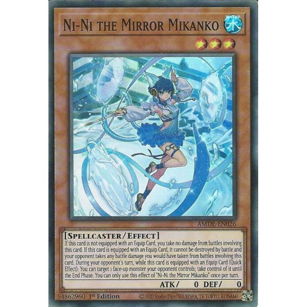 Yu-Gi-Oh TCG AMDE-EN026 SR Ni-Ni the Mirror Mikanko Amazing Defenders