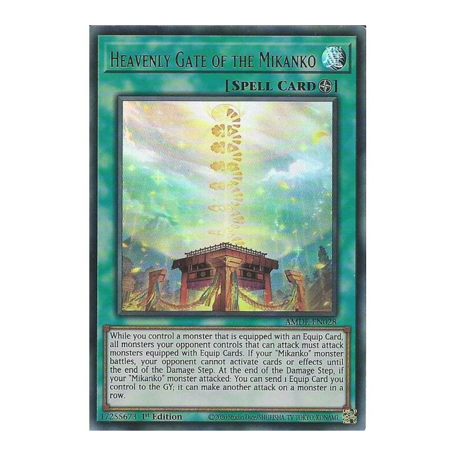 Yu-Gi-Oh TCG AMDE-EN028 UR Heavenly Gate of the Mikanko Amazing Defenders