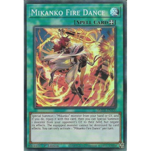 Yu-Gi-Oh TCG AMDE-EN030 SR Mikanko Fire Dance Amazing Defenders