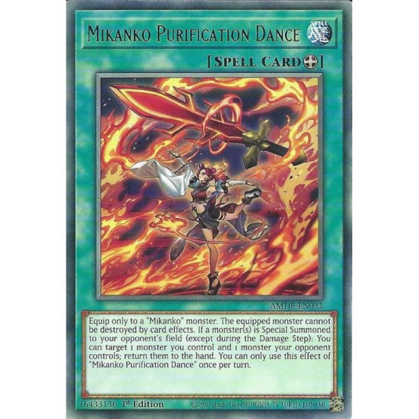 Yu-Gi-Oh TCG AMDE-EN031 R Mikanko Purification Dance Amazing Defenders