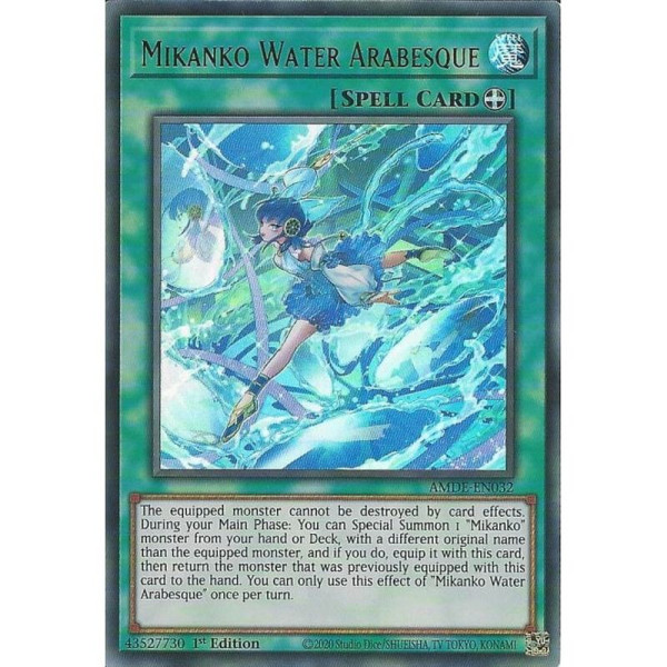 Yu-Gi-Oh TCG AMDE-EN032 UR Mikanko Water Arabesque Amazing Defenders