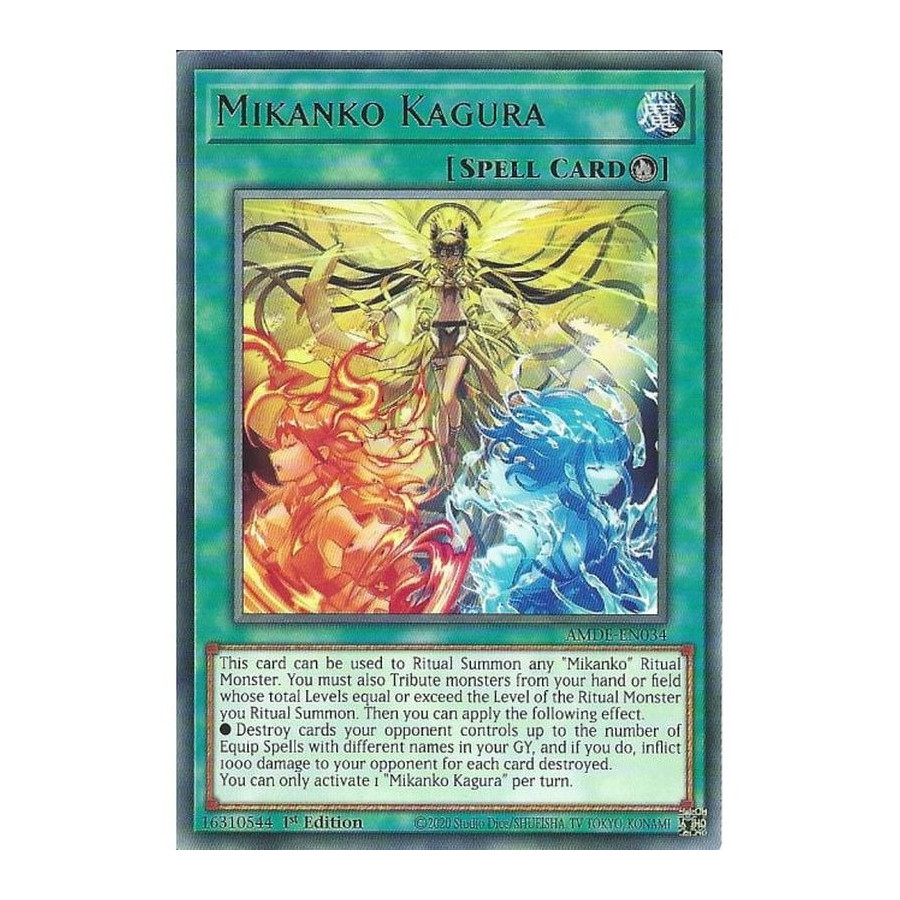 Yu-Gi-Oh TCG AMDE-EN034 R Mikanko Kagura Amazing Defenders