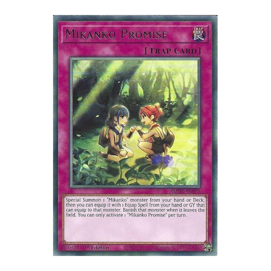 Yu-Gi-Oh TCG AMDE-EN035 R Mikanko Promise Amazing Defenders