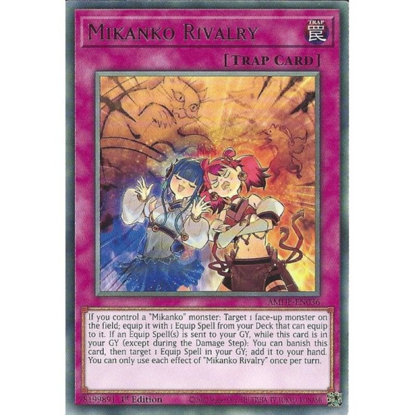 Yu-Gi-Oh TCG AMDE-EN036 R Mikanko Rivalry Amazing Defenders
