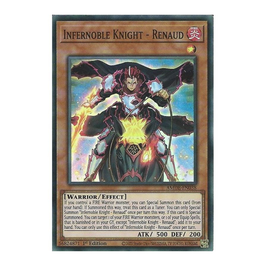 Yu-Gi-Oh TCG AMDE-EN038 SR Infernoble Knight - Renaud Amazing Defenders