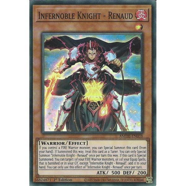 Yu-Gi-Oh TCG AMDE-EN038 SR Infernoble Knight - Renaud Amazing Defenders