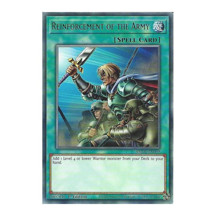 Yu-Gi-Oh TCG AMDE-EN039 R Reinforcement of the Army Amazing Defenders