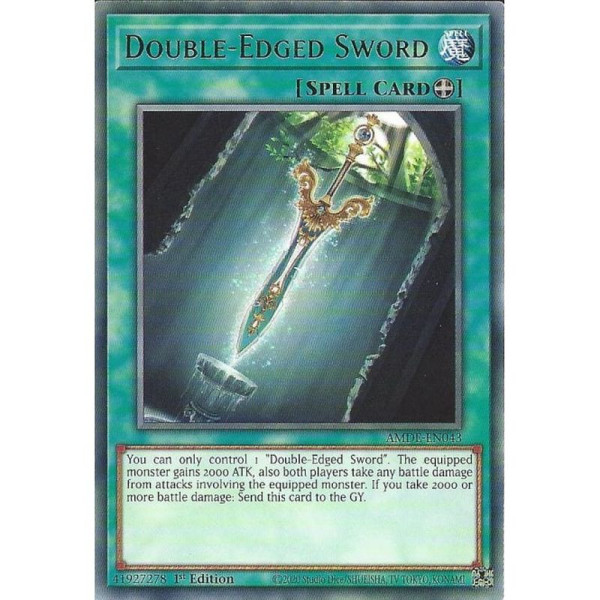 Yu-Gi-Oh TCG AMDE-EN043 R Double-Edged Sword Amazing Defenders