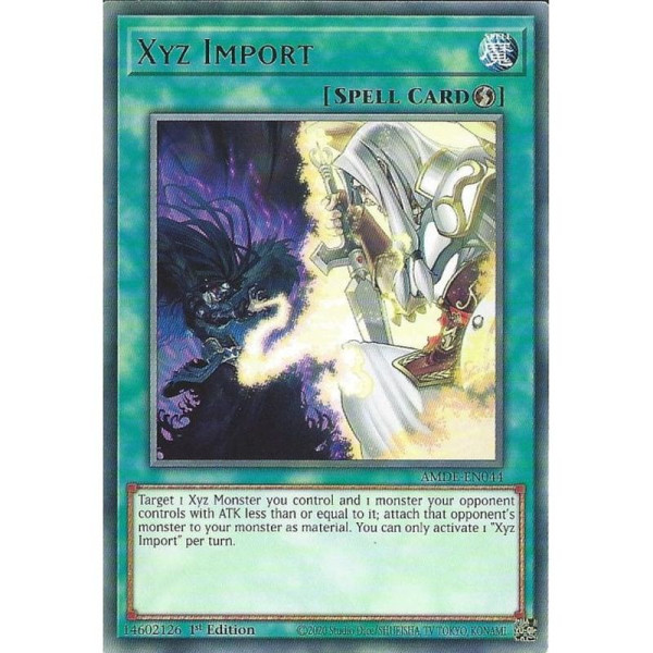Yu-Gi-Oh TCG AMDE-EN044 R Xyz Import Amazing Defenders