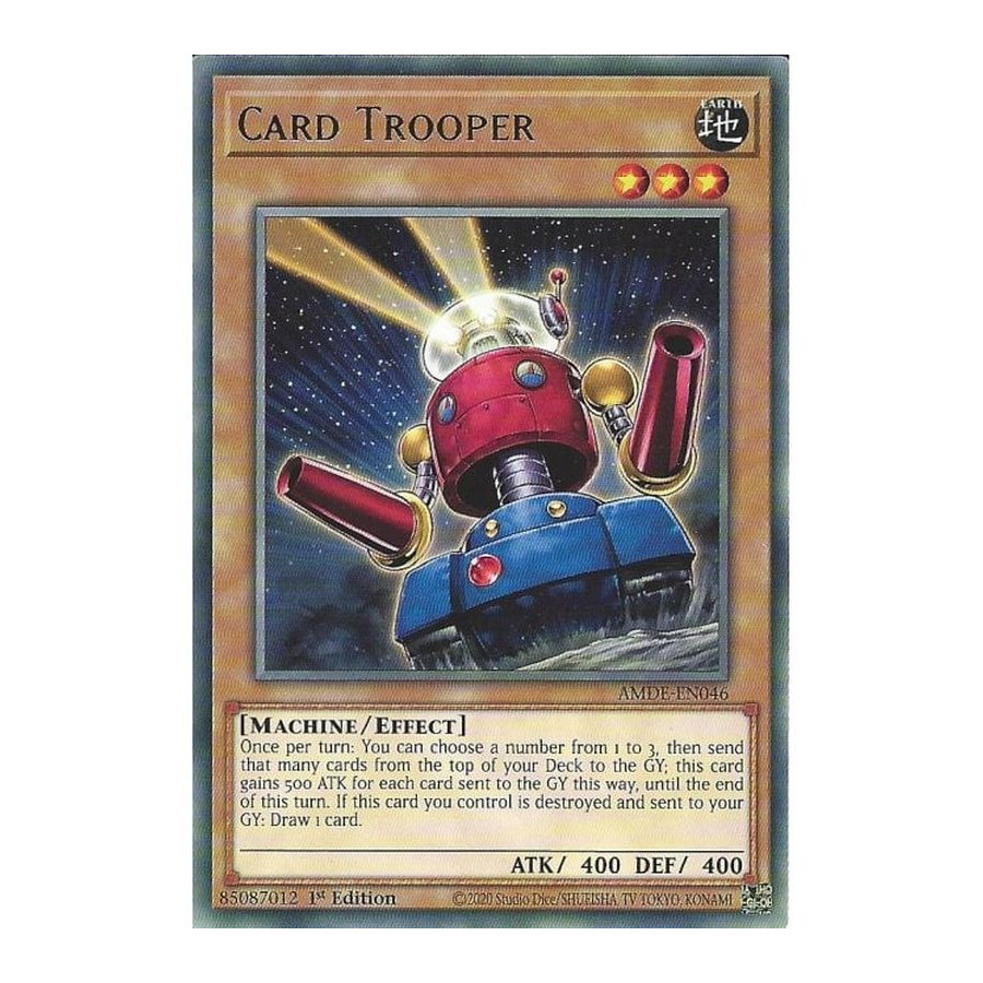 Yu-Gi-Oh TCG AMDE-EN046 R Card Trooper Amazing Defenders