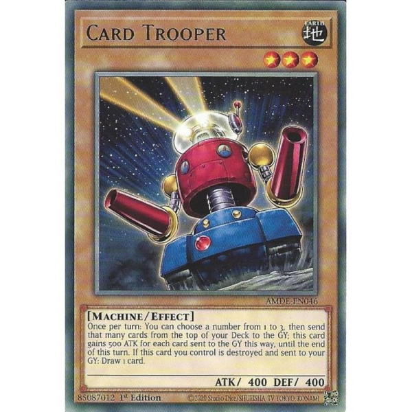 Yu-Gi-Oh TCG AMDE-EN046 R Card Trooper Amazing Defenders