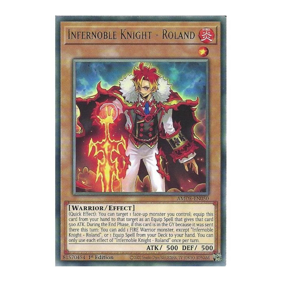 Yu-Gi-Oh TCG AMDE-EN050 R Infernoble Knight - Roland Amazing Defenders