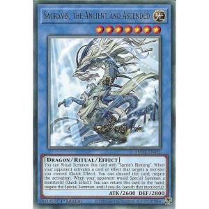 Yu-Gi-Oh TCG AMDE-EN051 R Sauravis, the Ancient and Ascended Amazing Defenders