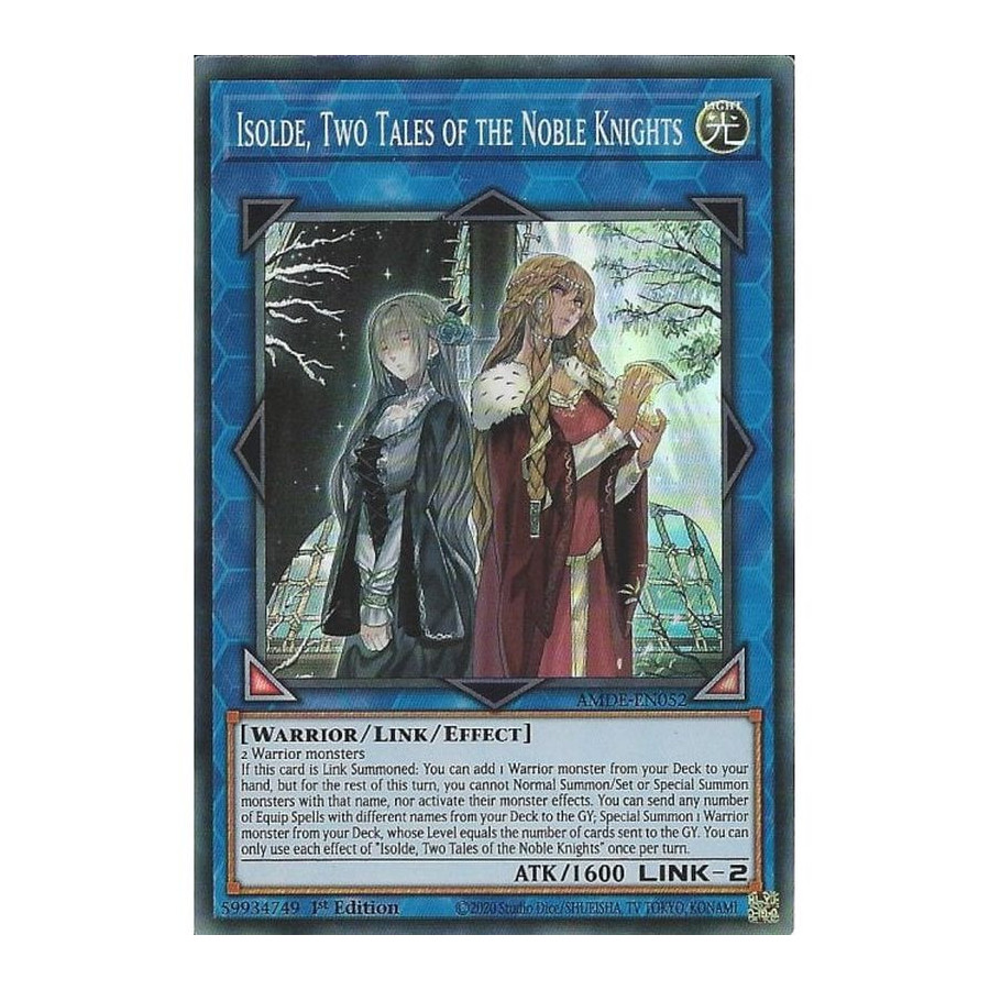Yu-Gi-Oh TCG AMDE-EN052 SR Isolde, Two Tales of the Noble Knights Amazing Defenders