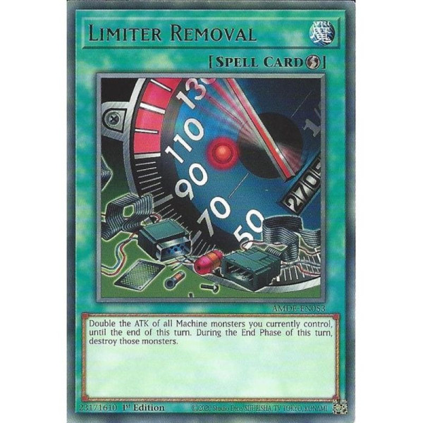 Yu-Gi-Oh TCG AMDE-EN053 R Limiter Removal Amazing Defenders