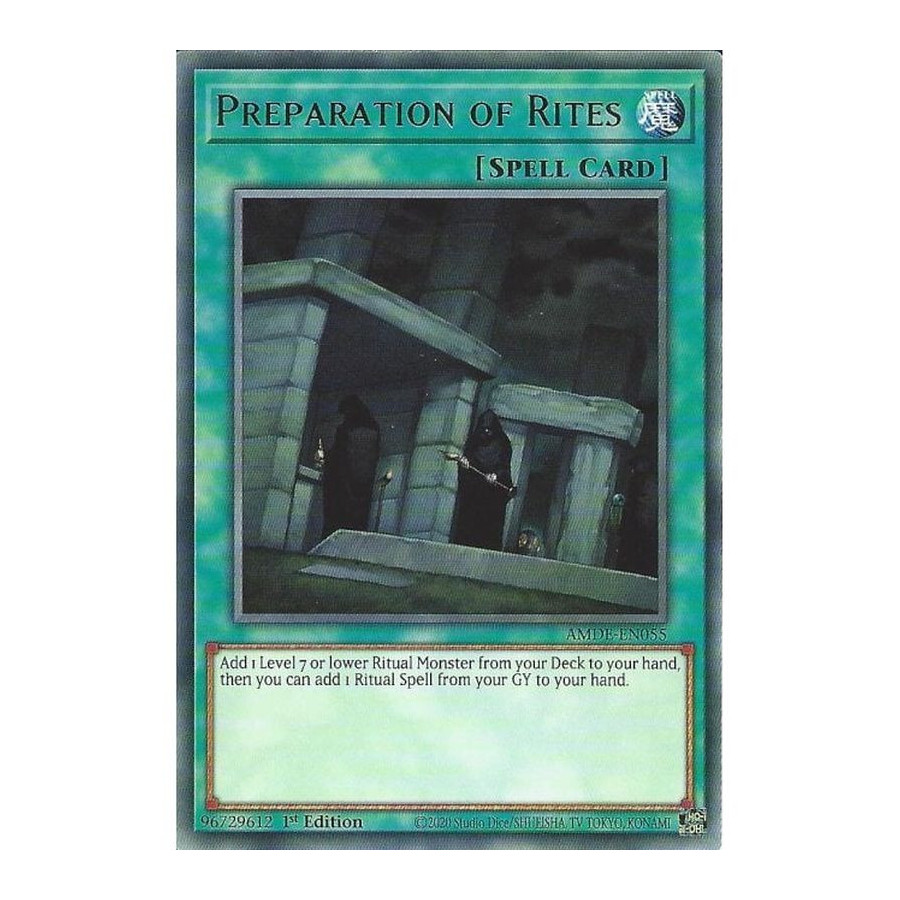 Yu-Gi-Oh TCG AMDE-EN055 R Preparation of Rites Amazing Defenders