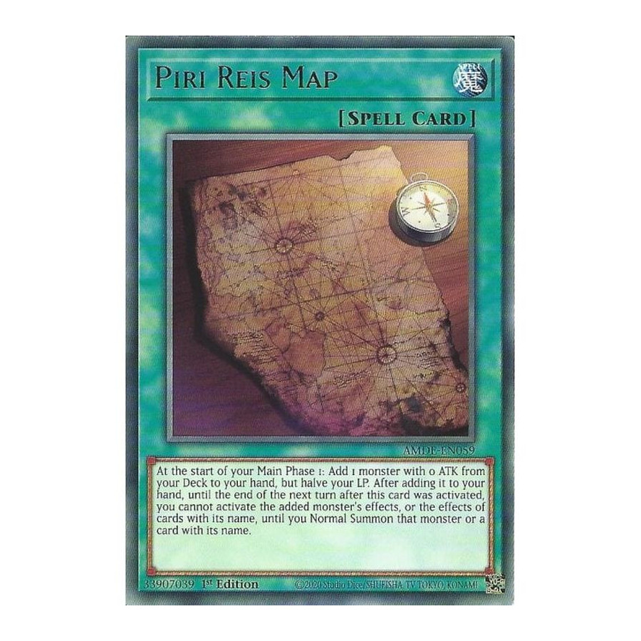 Yu-Gi-Oh TCG AMDE-EN059 R Piri Reis Map Amazing Defenders