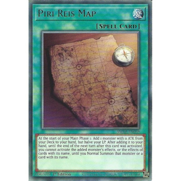Yu-Gi-Oh TCG AMDE-EN059 R Piri Reis Map Amazing Defenders
