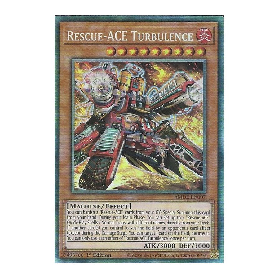 Yu-Gi-Oh TCG AMDE-EN007 CR Rescue-ACE Turbulence Amazing Defenders