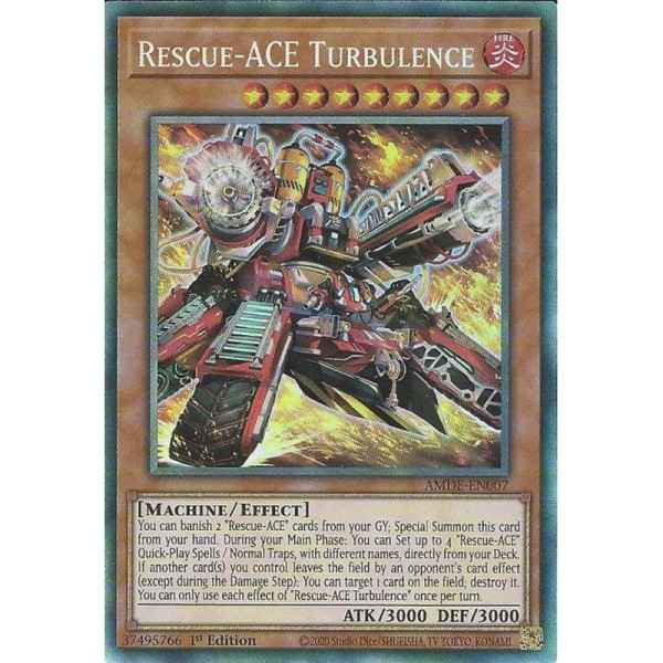 Yu-Gi-Oh TCG AMDE-EN007 CR Rescue-ACE Turbulence Amazing Defenders