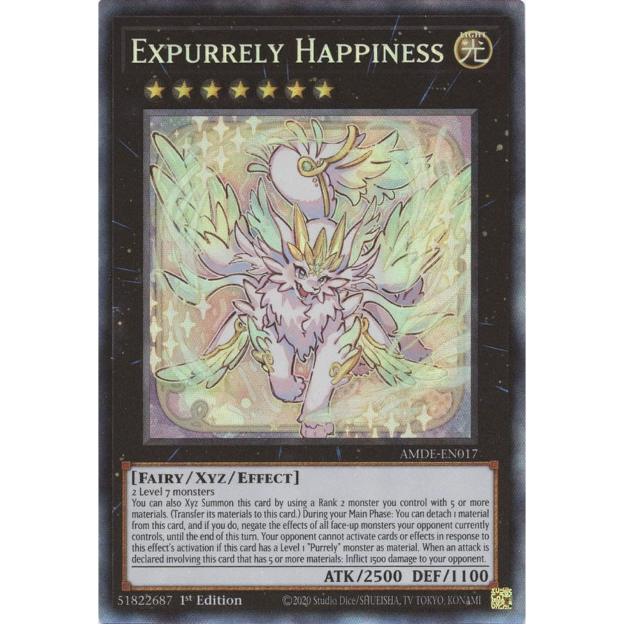 Yu-Gi-Oh TCG AMDE-EN017 CR Expurrely Happiness Amazing Defenders