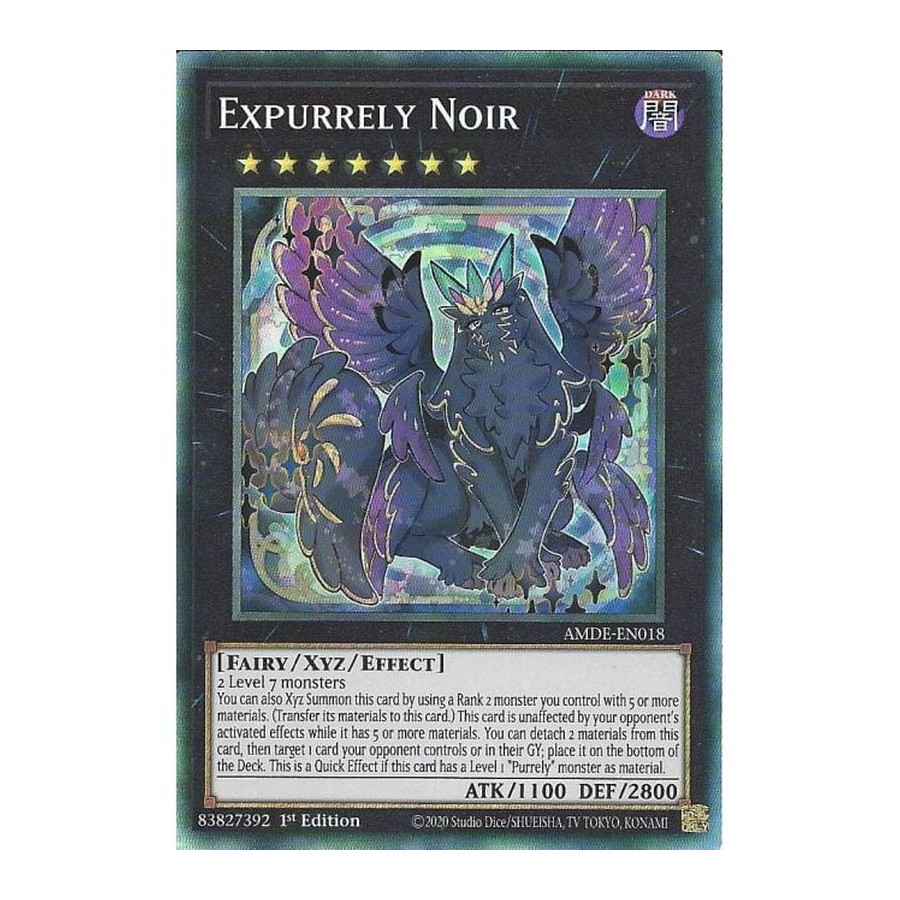 Yu-Gi-Oh TCG AMDE-EN018 CR Expurrely Noir Amazing Defenders