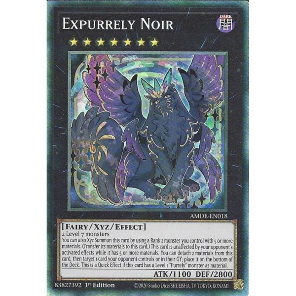 Yu-Gi-Oh TCG AMDE-EN018 CR Expurrely Noir Amazing Defenders