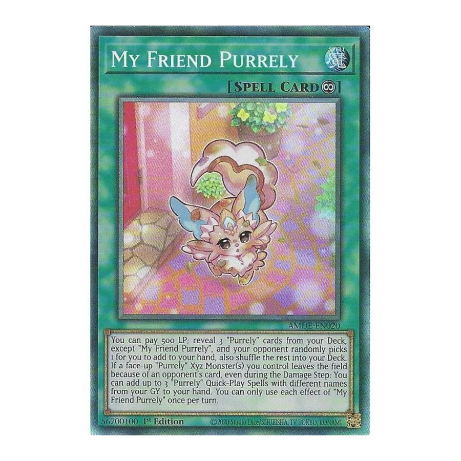 Yu-Gi-Oh TCG AMDE-EN020 CR My Friend Purrely Amazing Defenders
